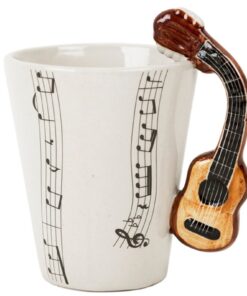 Tazza con Manico a Disegno di Violino